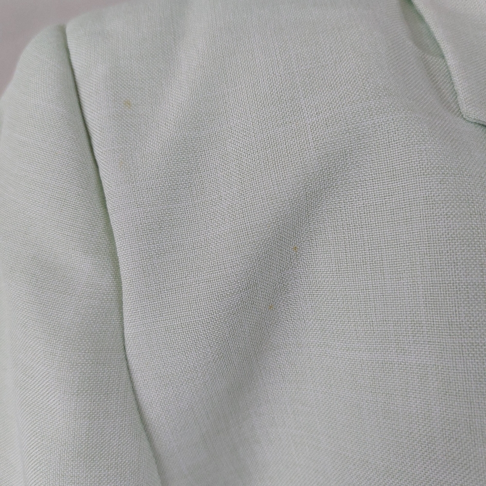 Vintage Lime Green Short Sleeve Single Breasted Blazer Size 18 *Flawed See Pics - Picture 3 of 9